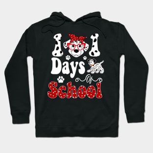 101 Days Of School Dalmatian Dog 100 Days Smarter Teachers Hoodie